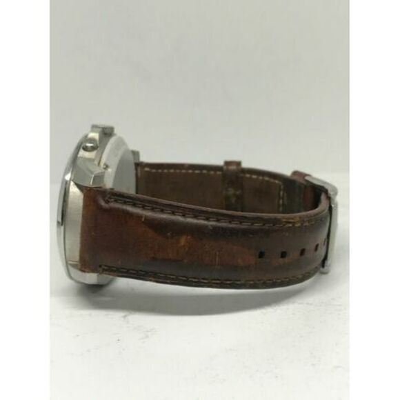 Fossil Q NDW1 Smartwatch Roman Numerals Brown Leather Band 44mm Tracker C191 - Picture 6 of 9